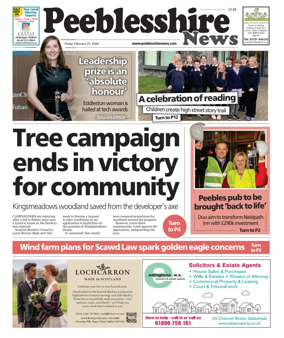 Cover of Peebleshire News