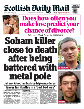 Cover of Scottish Daily Mail