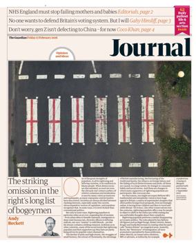 Cover of The Guardian e-paper Journal