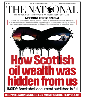 Cover of The National (Scotland)