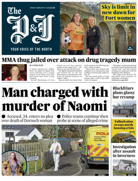 Cover of The Press and Journal (Inverness Highlands and Islands)