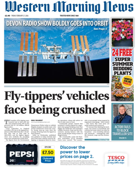 Cover of Western Morning News