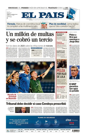 Cover of El Pais (Uruguay)