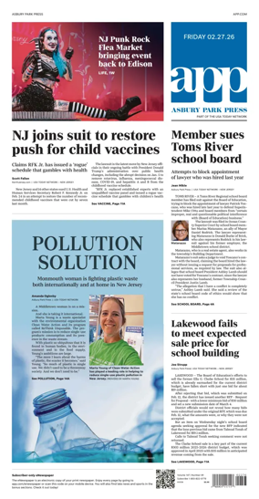 Cover of Asbury Park Press