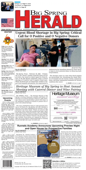 Cover of Big Spring Herald