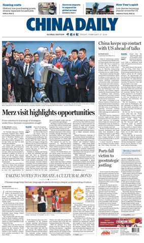 Cover of China Daily Global Edition (USA)