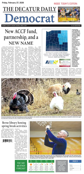 Cover of The Decatur Daily Democrat