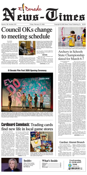 Cover of El Dorado News-Times (VCID - Camden News)