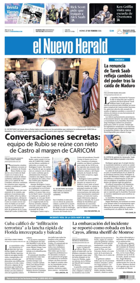 Cover of El Nuevo Herald