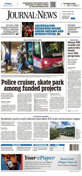 Cover of Hamilton Journal News