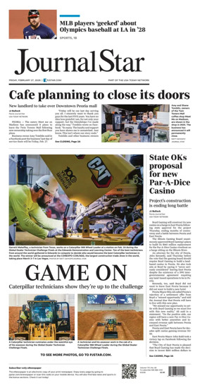 Cover of Journal Star (Peoria)