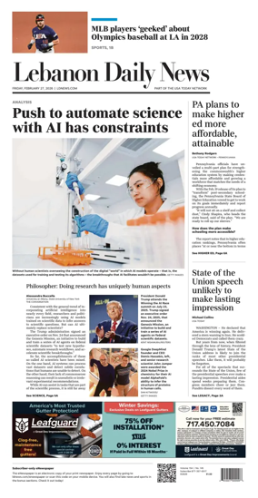 Cover of Lebanon Daily News