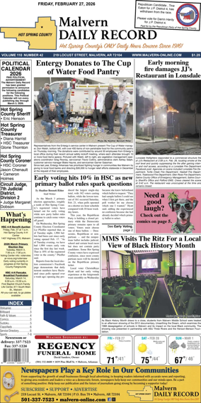 Cover of Malvern Daily Record