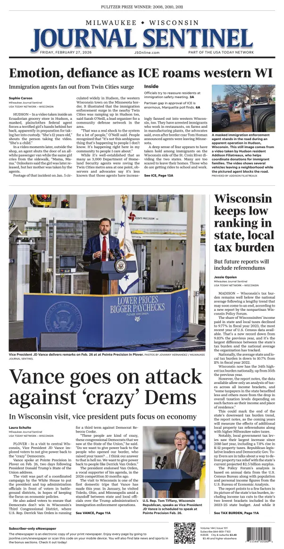 Cover of Milwaukee Journal Sentinel