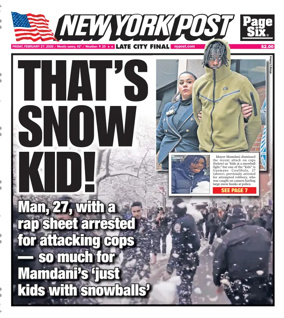 Cover of New York Post