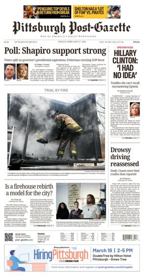 Cover of Pittsburgh Post-Gazette