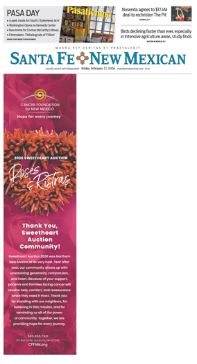 Cover of Santa Fe New Mexican