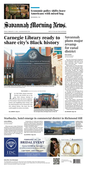 Cover of Savannah Morning News