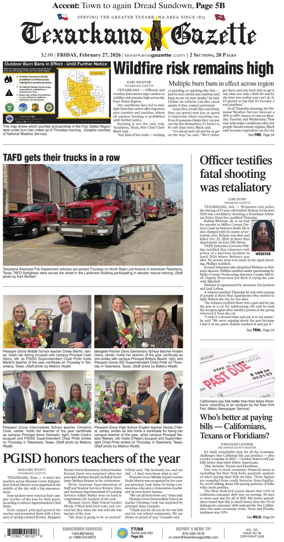 Cover of Texarkana Gazette