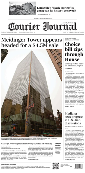 Cover of The Courier-Journal (Louisville)