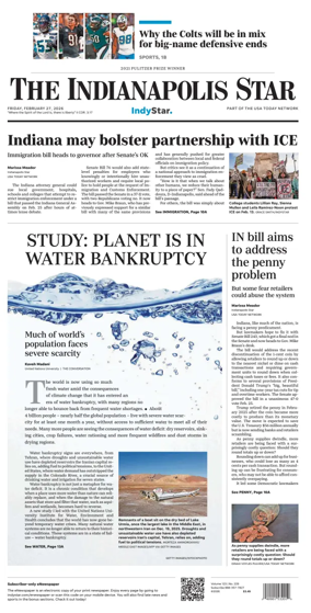 Cover of The Indianapolis Star