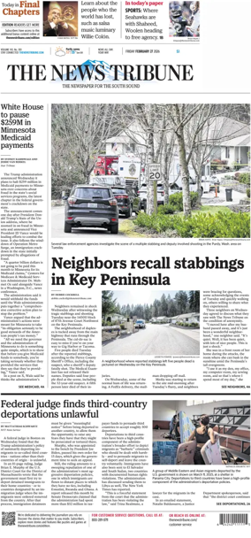 Cover of The News Tribune