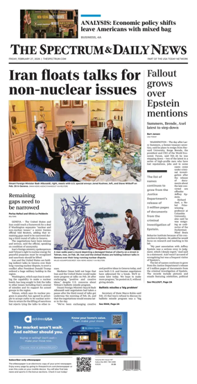 Cover of The Spectrum & Daily News