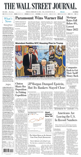 Cover of The Wall Street Journal