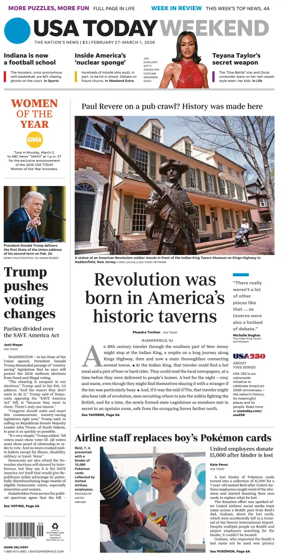 Cover of USA TODAY US Edition