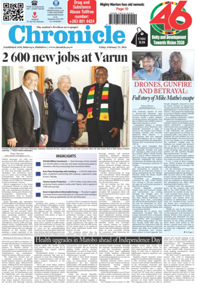 Cover of Chronicle (Zimbabwe)