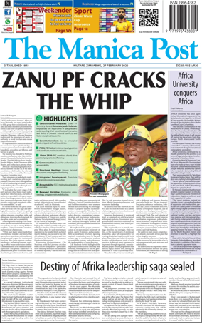 Cover of The Manica Post