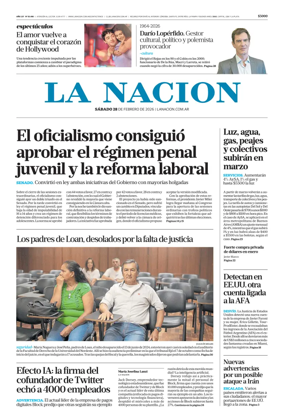 Cover of La Nacion