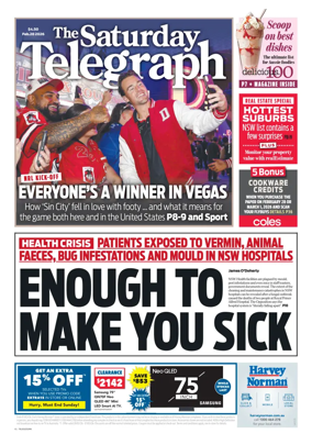 Cover of The Daily Telegraph (Sydney)