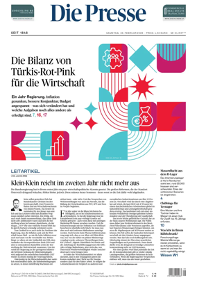 Cover of Die Presse