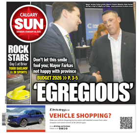 Cover of Calgary Sun