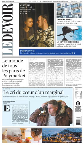 Cover of Le Devoir