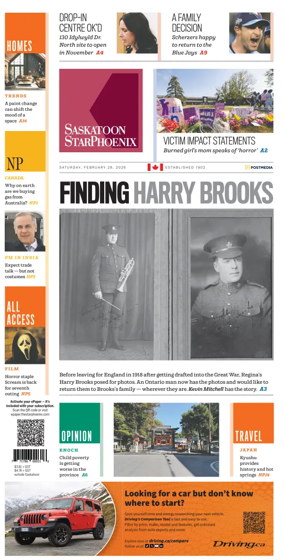Cover of Saskatoon StarPhoenix