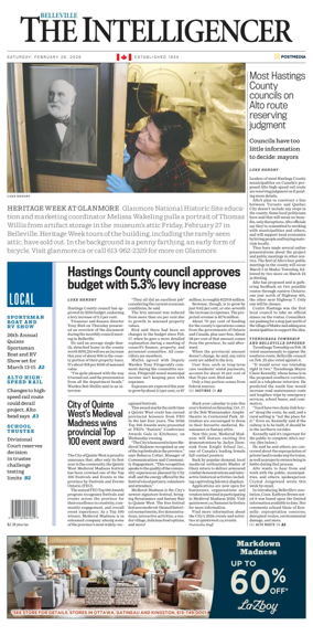 Cover of The Intelligencer (Belleville)