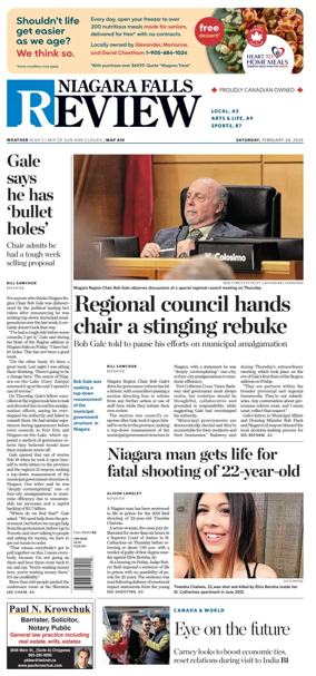 Cover of The Niagara Falls Review