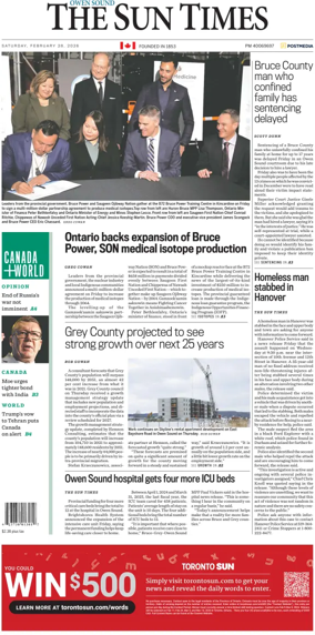 Cover of The Sun Times (Owen Sound)