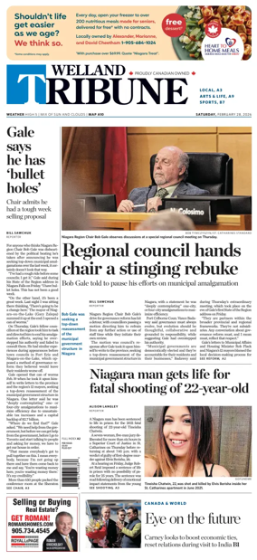 Cover of The Welland Tribune