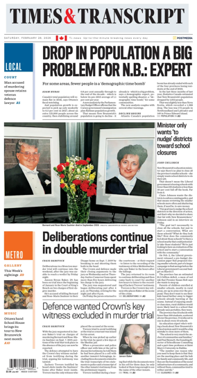 Cover of Times & Transcript