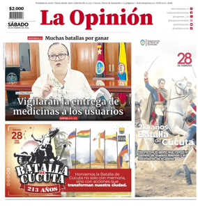 Cover of La Opinion