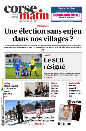 Cover of Corse Matin