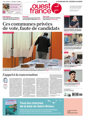 Cover of Ouest France (La Roche-sur-Yon - Fontenay-le-Comte)