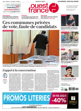 Cover of Ouest France (Les Herbiers / Montaigu)