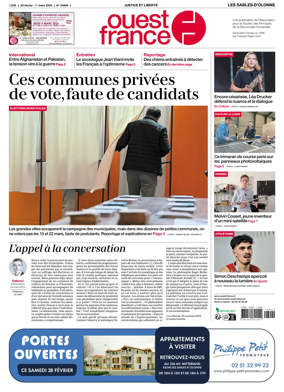 Cover of Ouest France (Les Sables-d'Olonne)