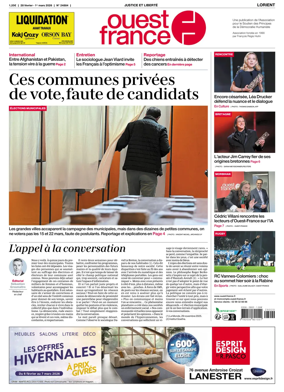 Cover of Ouest France (Lorient)