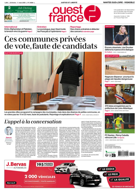 Cover of Ouest France (Nantes / Sud-Loire / Vignoble)