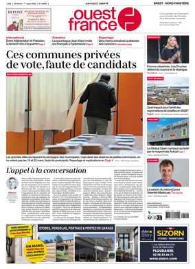 Cover of Ouest France (Nord-Finistere)